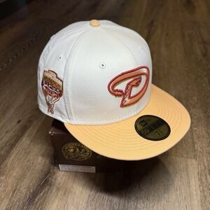 Hat Club‎ Arizona Diamondbacks New Era Cap 7 3/4 Pink Rose Gold Velvet 59Fifty